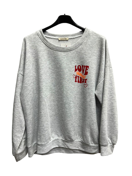 Sweat met Rugprint